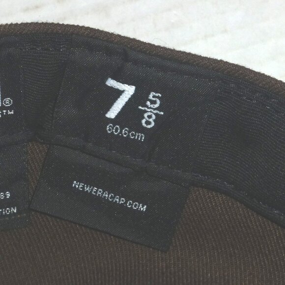 New Era 59Fifty Cleveland Browns Spell Out Fitted Embroidered Hat Size: 7 5/8 - Picture 9 of 9